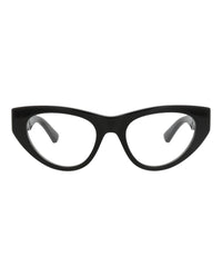 Bottega Veneta Womens Cat Eye Black Black Transparent Fashion Designer Eyewear