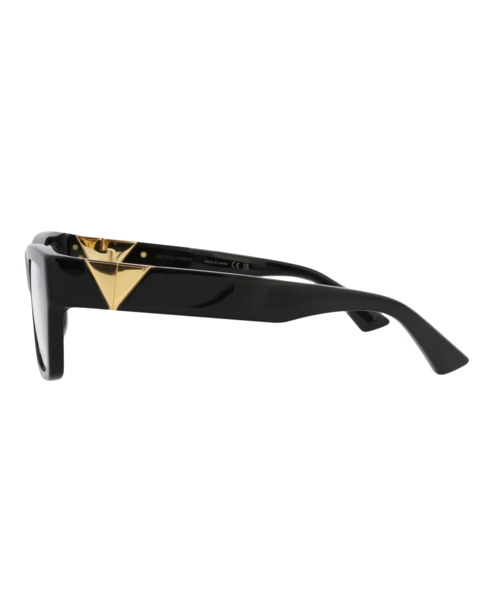 Bottega Veneta Bottega Veneta Womens Square/Rectangle Black Black Transparent Fashion Designer Eyewear