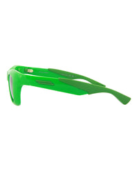 Bottega Veneta Mens Square/Rectangle Green Green Green Fashion Designer Eyewear