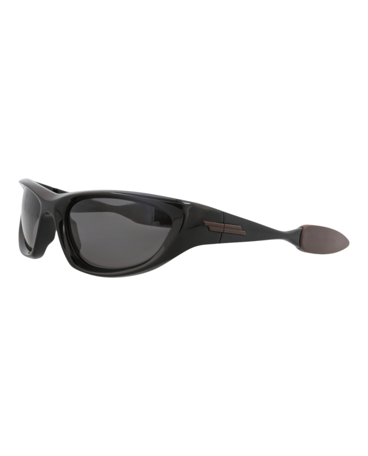 Bottega Veneta Unisex Shield/Wrap Black Black Grey Fashion Designer Eyewear