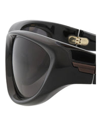 Bottega Veneta Unisex Shield/Wrap Black Black Grey Fashion Designer Eyewear