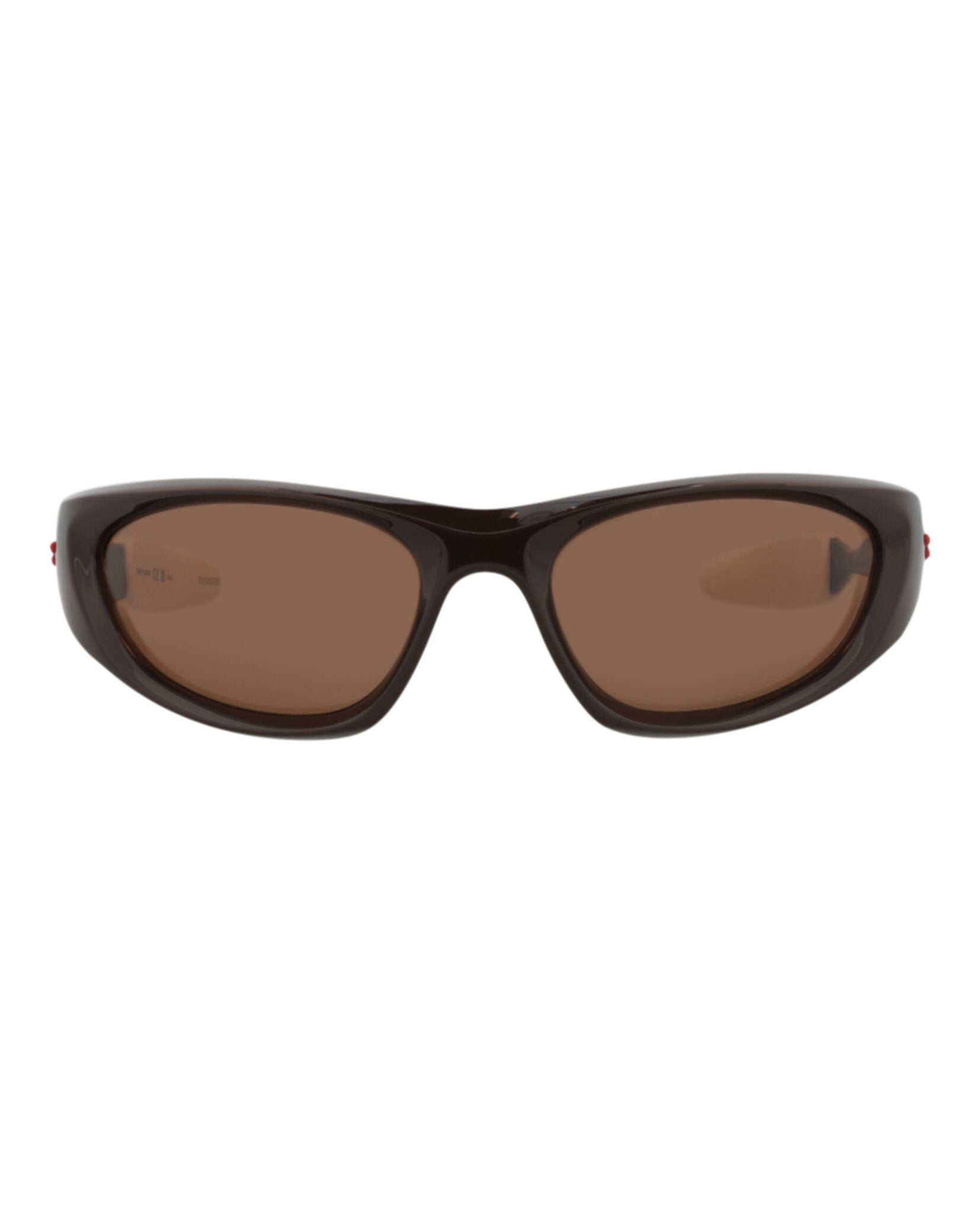 Bottega Veneta Bottega Veneta Unisex Shield/Wrap Brown Brown Brown Fashion Designer Eyewear