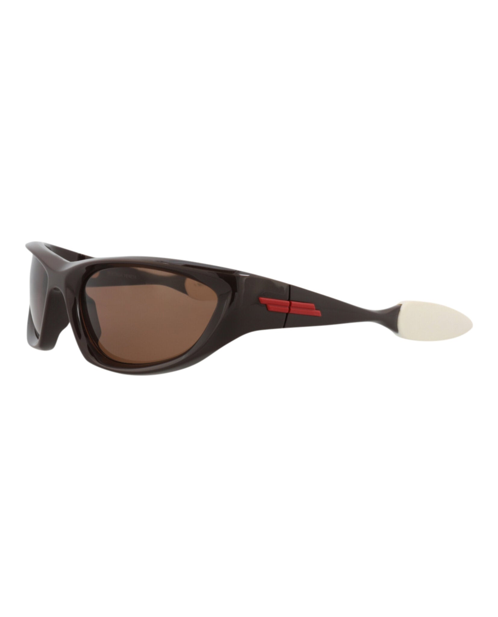 Bottega Veneta Bottega Veneta Unisex Shield/Wrap Brown Brown Brown Fashion Designer Eyewear