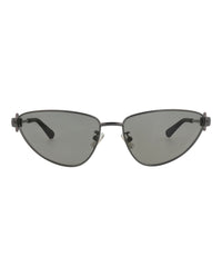 Bottega Veneta Womens Cat Eye Ruthenium Ruthenium Grey Fashion Designer Eyewear