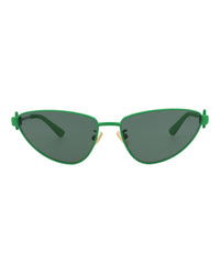 Bottega Veneta Bottega Veneta Womens Cat Eye Green Green Green Fashion Designer Eyewear