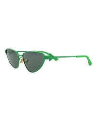 Bottega Veneta Bottega Veneta Womens Cat Eye Green Green Green Fashion Designer Eyewear