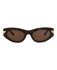 Bottega Veneta Bottega Veneta Womens Cat Eye Havana Havana Brown Fashion Designer Eyewear