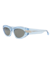 Bottega Veneta Womens Cat Eye Light Blue Light Blue Grey Fashion Designer Eyewear