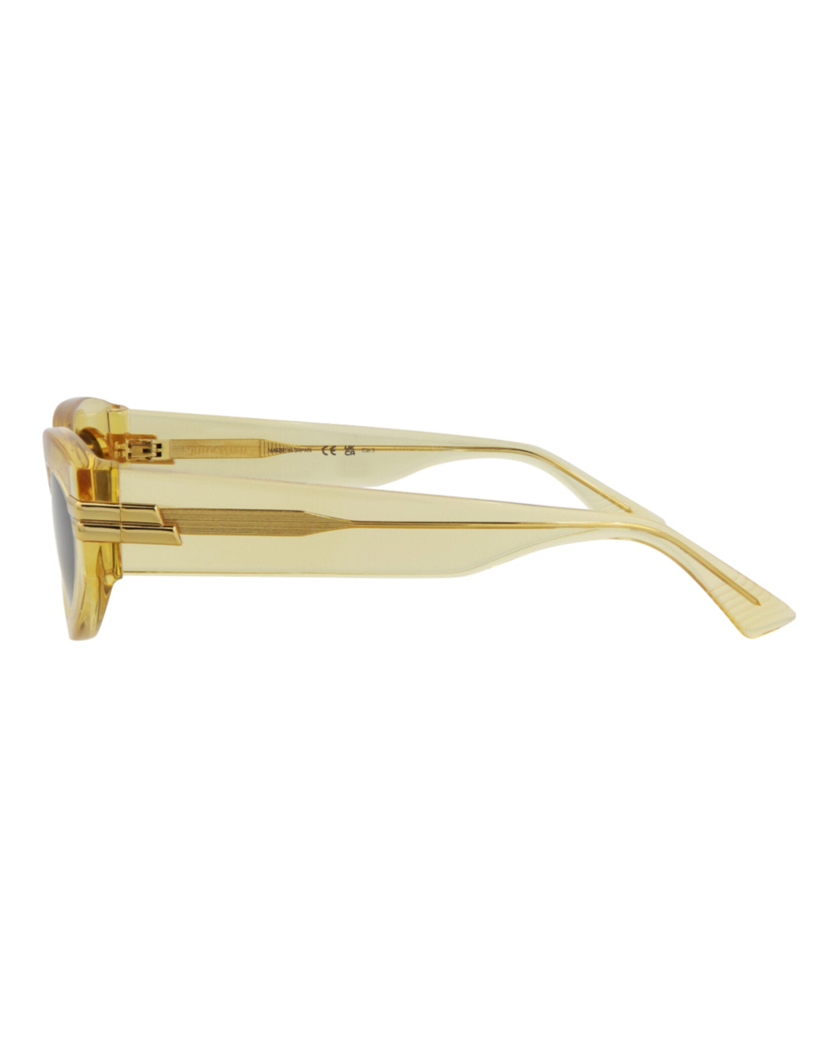 Bottega Veneta Bottega Veneta Womens Cat Eye Yellow Yellow Grey Fashion Designer Eyewear