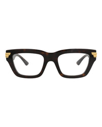 Bottega Veneta Womens Square/Rectangle Havana Havana Transparent Fashion Designer Eyewear