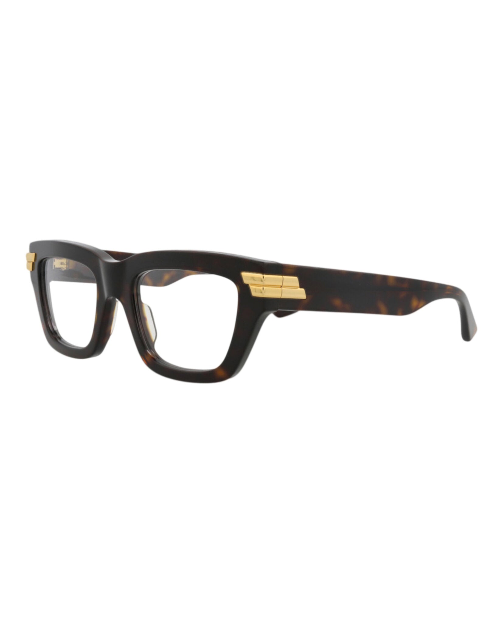 Bottega Veneta Womens Square/Rectangle Havana Havana Transparent Fashion Designer Eyewear