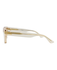 Bottega Veneta Bottega Veneta Womens Square/Rectangle Beige Beige Transparent Fashion Designer Eyewear