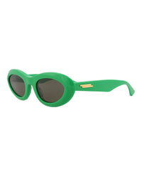 Bottega Veneta Bottega Veneta Womens Round/Oval Green Green Green Fashion Designer Eyewear
