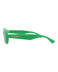 Bottega Veneta Bottega Veneta Womens Round/Oval Green Green Green Fashion Designer Eyewear