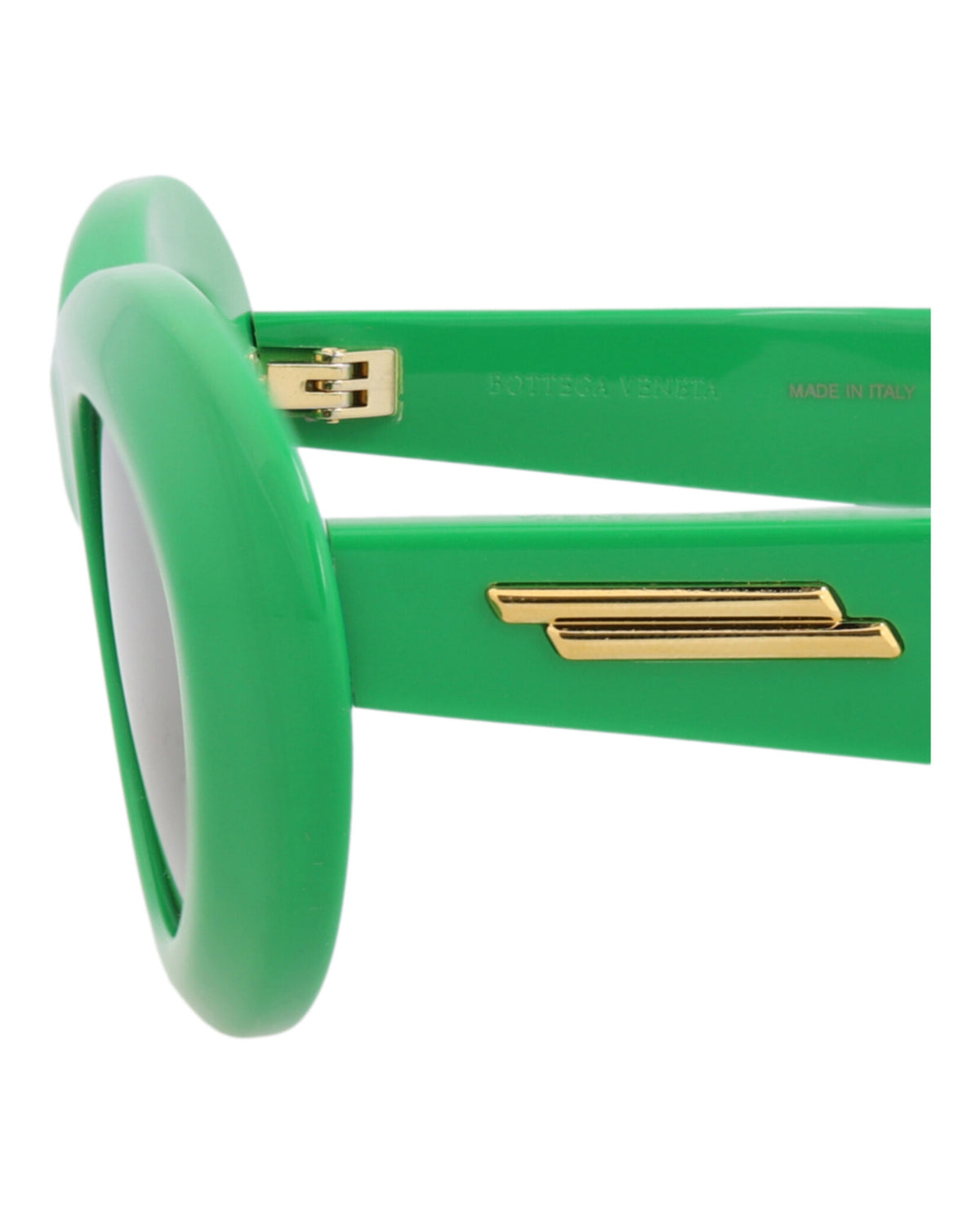 Bottega Veneta Bottega Veneta Womens Round/Oval Green Green Green Fashion Designer Eyewear