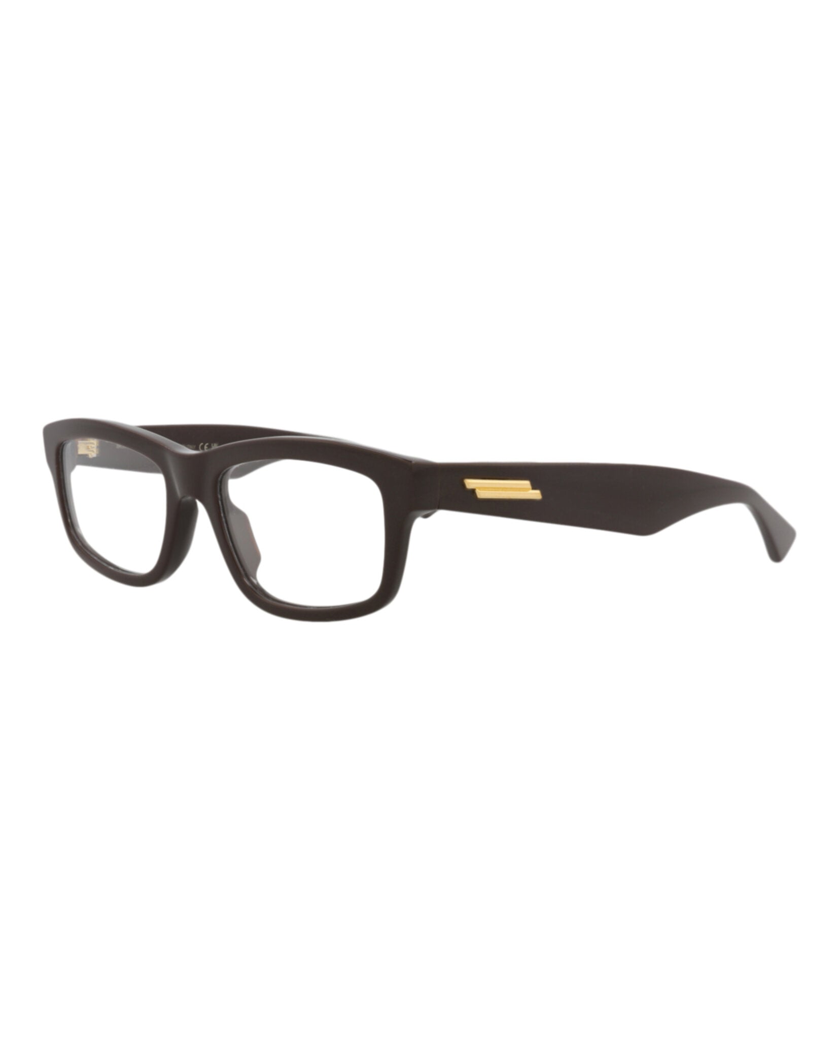 Bottega Veneta Bottega Veneta Mens Square/Rectangle Brown Brown Transparent Fashion Designer Eyewear