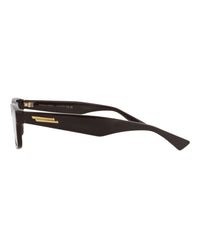 Bottega Veneta Bottega Veneta Mens Square/Rectangle Brown Brown Transparent Fashion Designer Eyewear