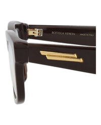 Bottega Veneta Bottega Veneta Mens Square/Rectangle Brown Brown Transparent Fashion Designer Eyewear
