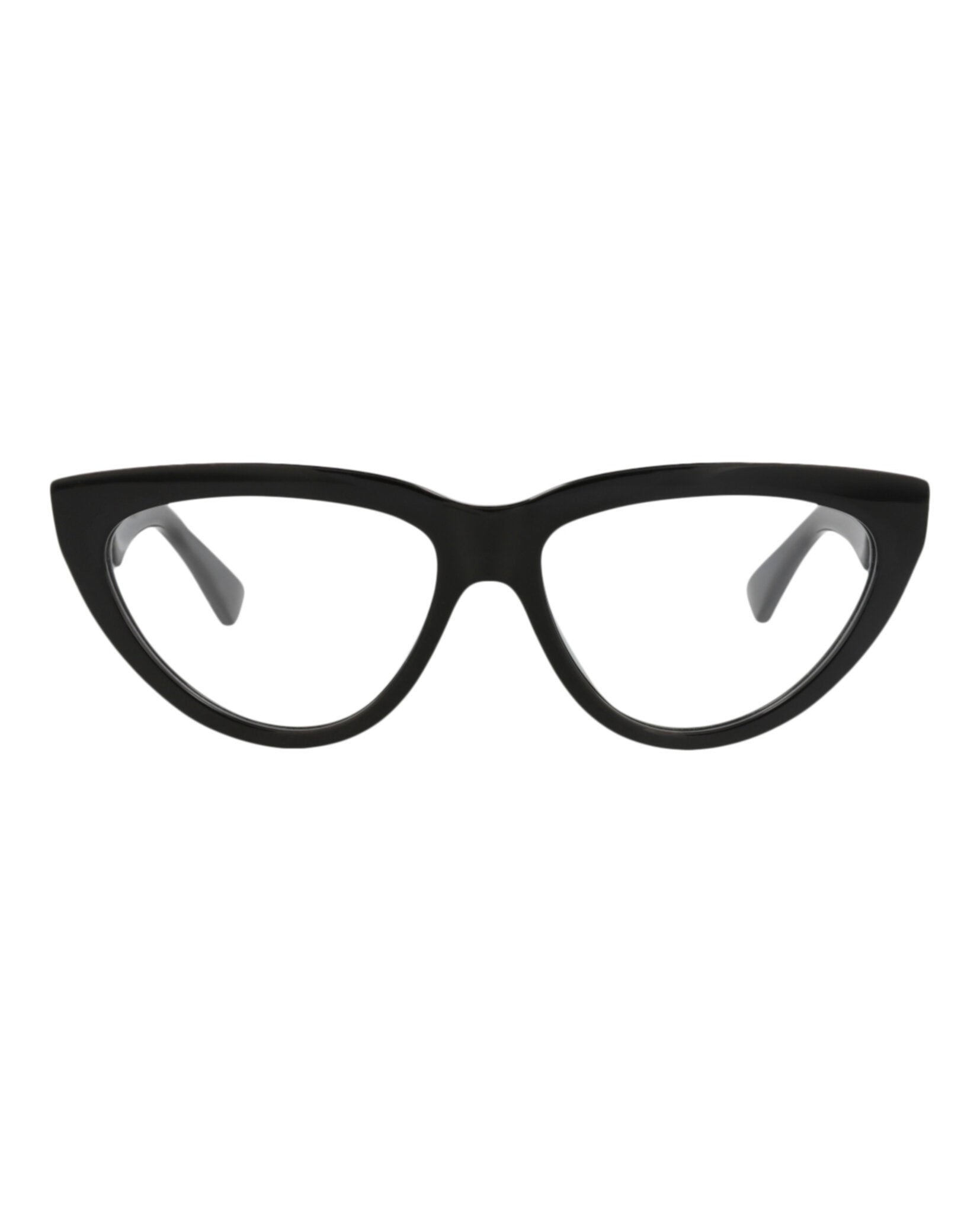 Bottega Veneta Womens Cat Eye Black Black Transparent Fashion Designer Eyewear
