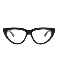Bottega Veneta Womens Cat Eye Black Black Transparent Fashion Designer Eyewear