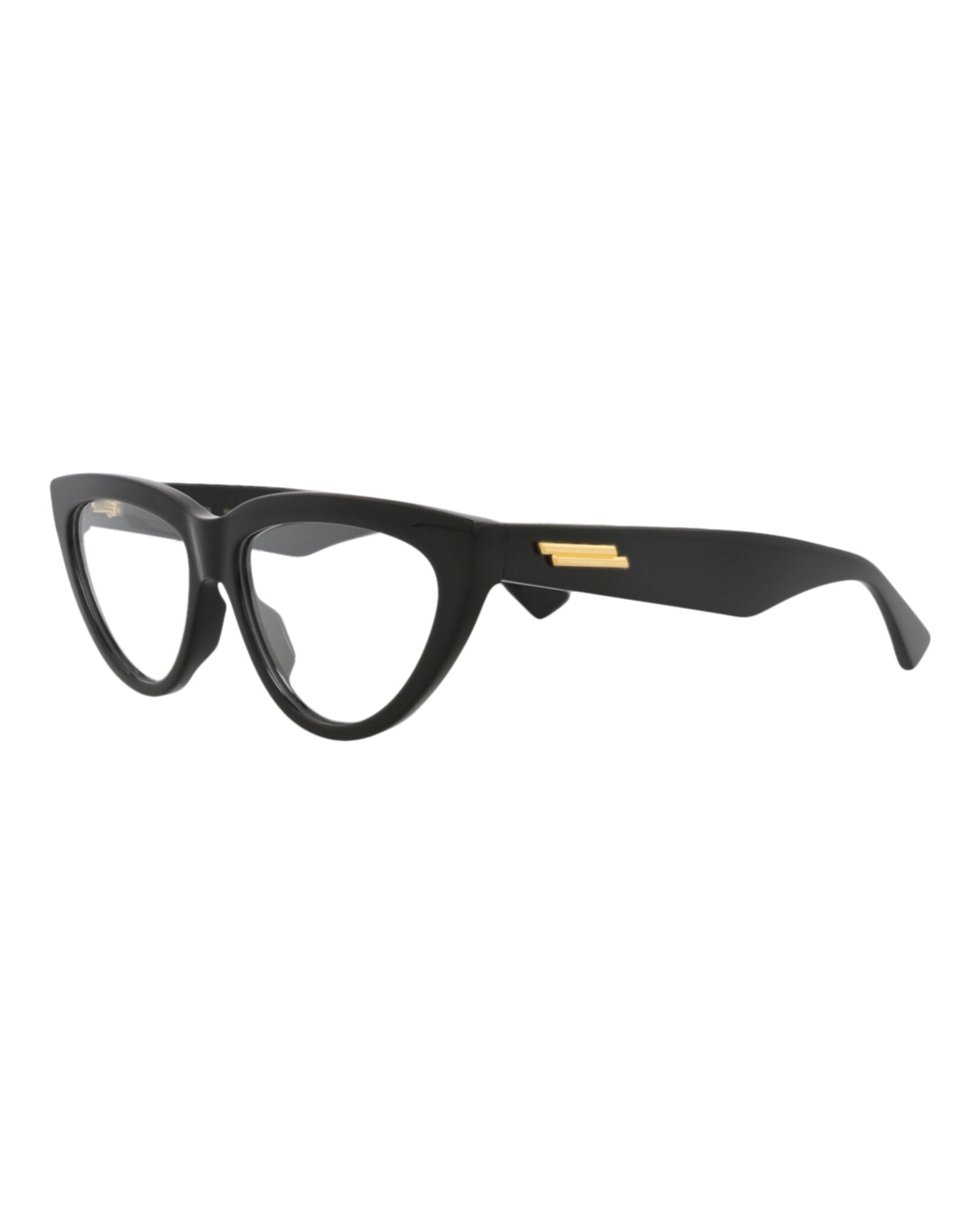 Bottega Veneta Womens Cat Eye Black Black Transparent Fashion Designer Eyewear