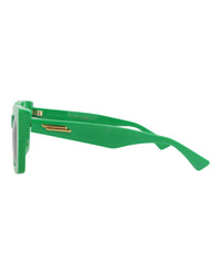 Bottega Veneta Bottega Veneta Womens Square/Rectangle Green Green Green Fashion Designer Eyewear