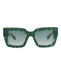 Bottega Veneta Bottega Veneta Womens Square/Rectangle Green Green Green Fashion Designer Eyewear