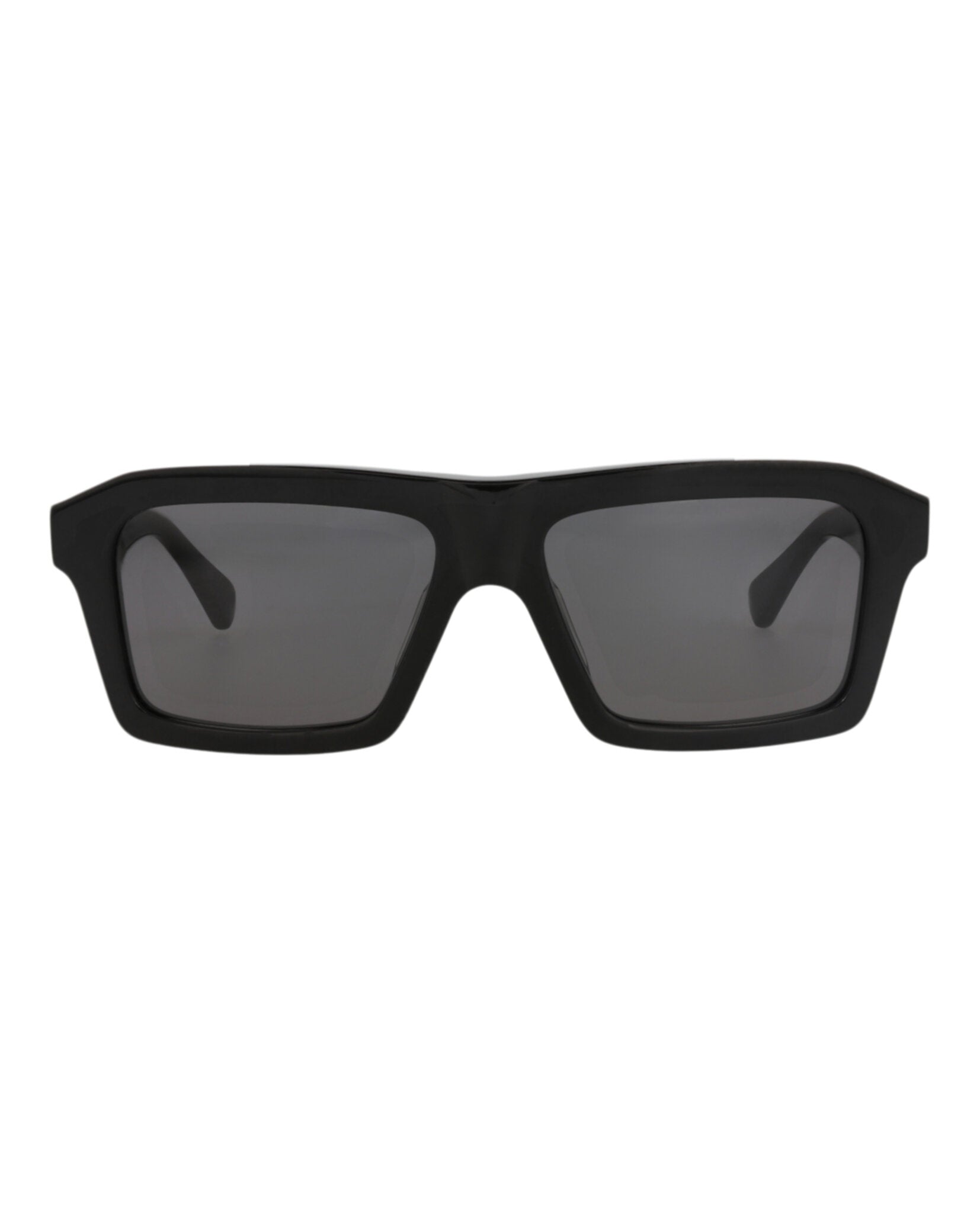 Bottega Veneta Bottega Veneta Mens Square/Rectangle Black Black Grey Fashion Designer Eyewear