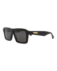 Bottega Veneta Bottega Veneta Mens Square/Rectangle Black Black Grey Fashion Designer Eyewear
