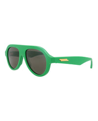 Bottega Veneta Mens Aviator Green Green Green Fashion Designer Eyewear