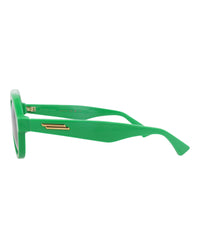 Bottega Veneta Mens Aviator Green Green Green Fashion Designer Eyewear