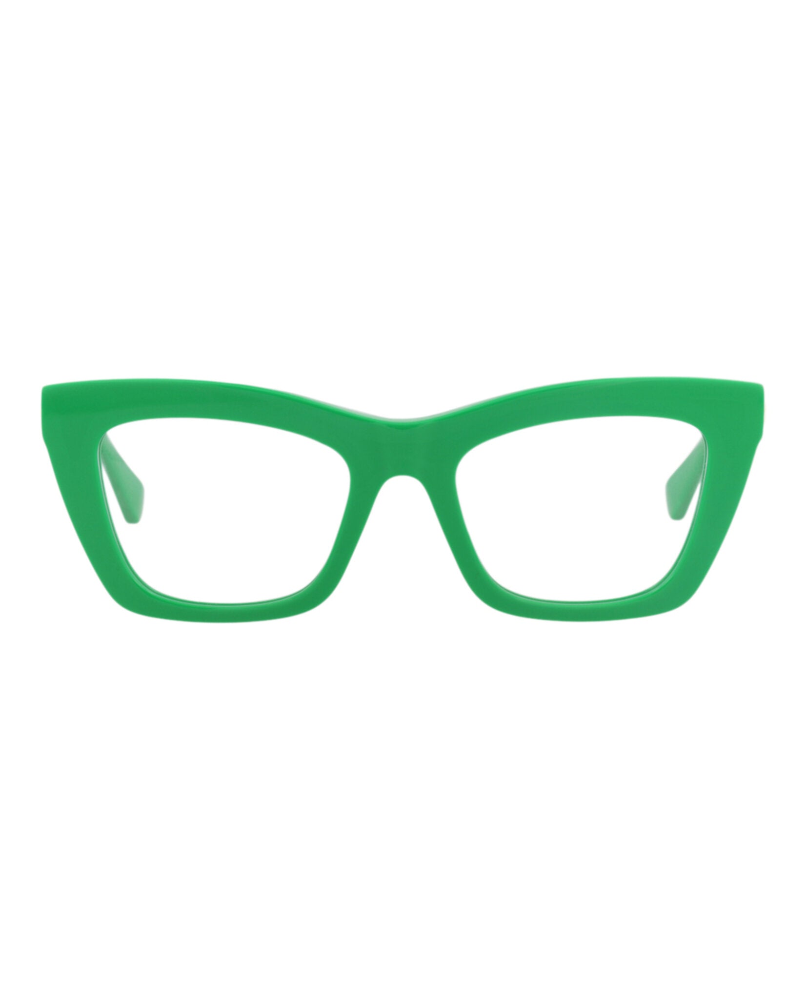 Bottega Veneta Bottega Veneta Womens Cat Eye Green Green Transparent Fashion Designer Eyewear