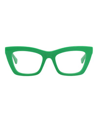 Bottega Veneta Bottega Veneta Womens Cat Eye Green Green Transparent Fashion Designer Eyewear