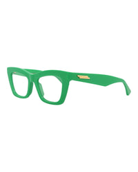 Bottega Veneta Bottega Veneta Womens Cat Eye Green Green Transparent Fashion Designer Eyewear