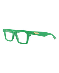 Bottega Veneta Mens Square/Rectangle Green Green Transparent Fashion Designer Eyewear