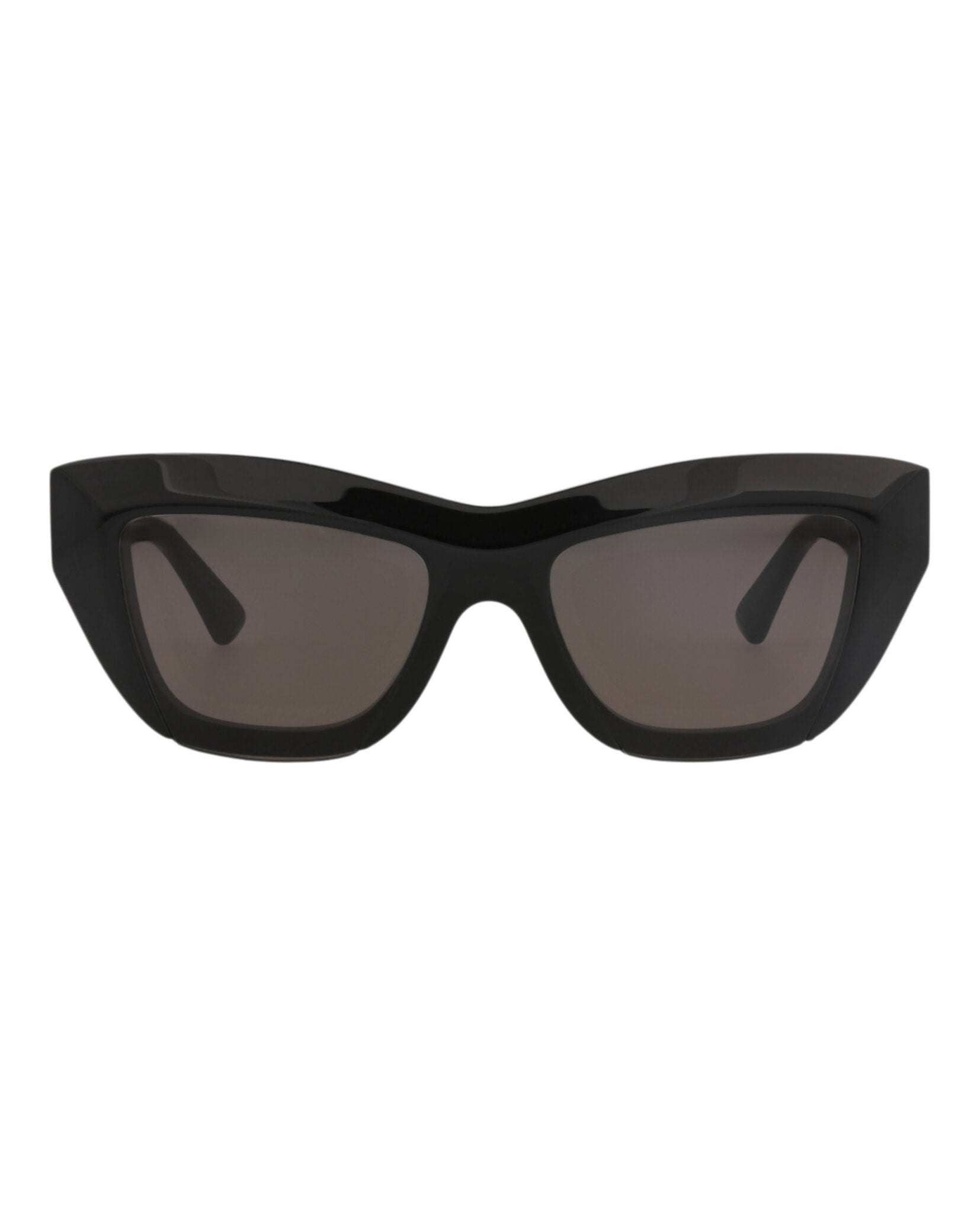 Bottega Veneta Womens Cat Eye Black Black Grey Fashion Designer Eyewear