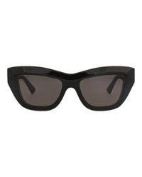 Bottega Veneta Womens Cat Eye Black Black Grey Fashion Designer Eyewear