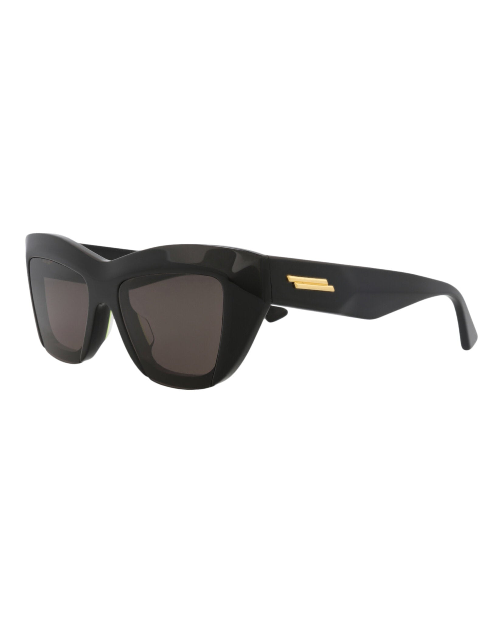 Bottega Veneta Womens Cat Eye Black Black Grey Fashion Designer Eyewear
