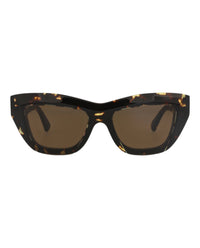 Bottega Veneta Womens Cat Eye Havana Havana Brown Fashion Designer Eyewear