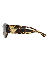 Bottega Veneta Womens Round/Oval Havana Havana Brown Fashion Designer Eyewear