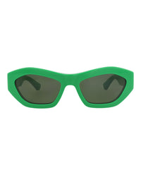 Bottega Veneta Bottega Veneta Womens Round/Oval Green Green Green Fashion Designer Eyewear