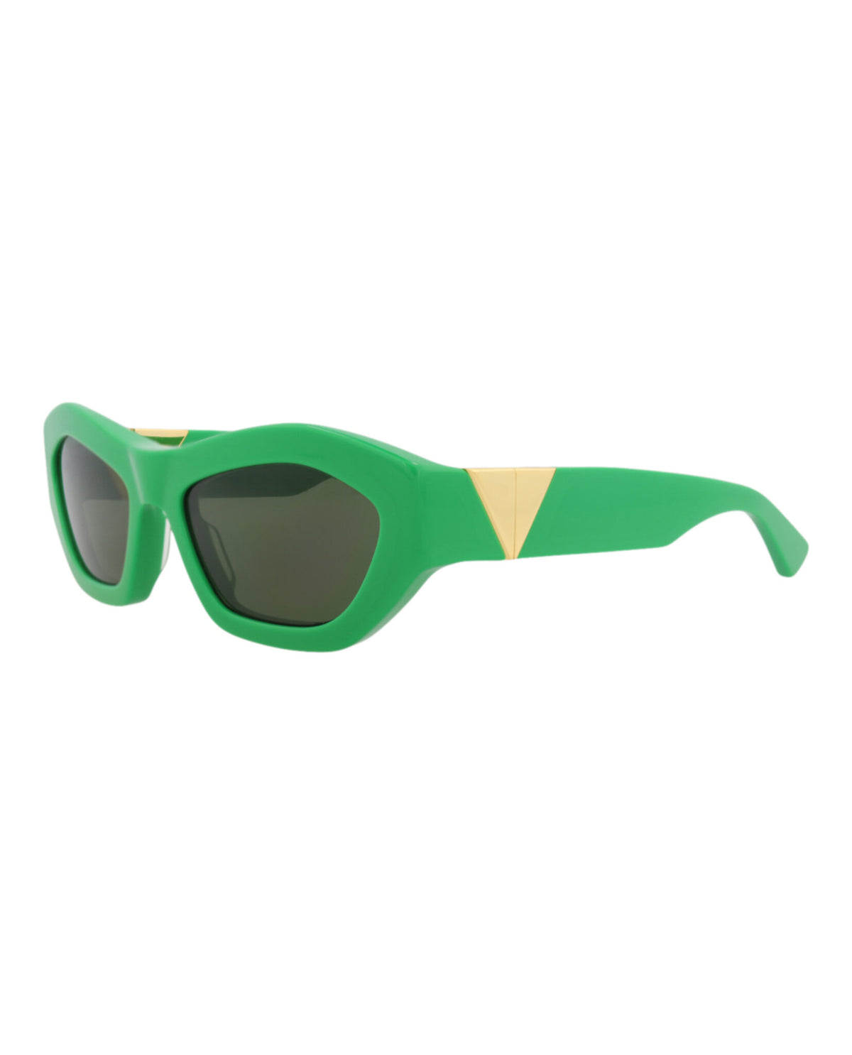 Bottega Veneta Bottega Veneta Womens Round/Oval Green Green Green Fashion Designer Eyewear