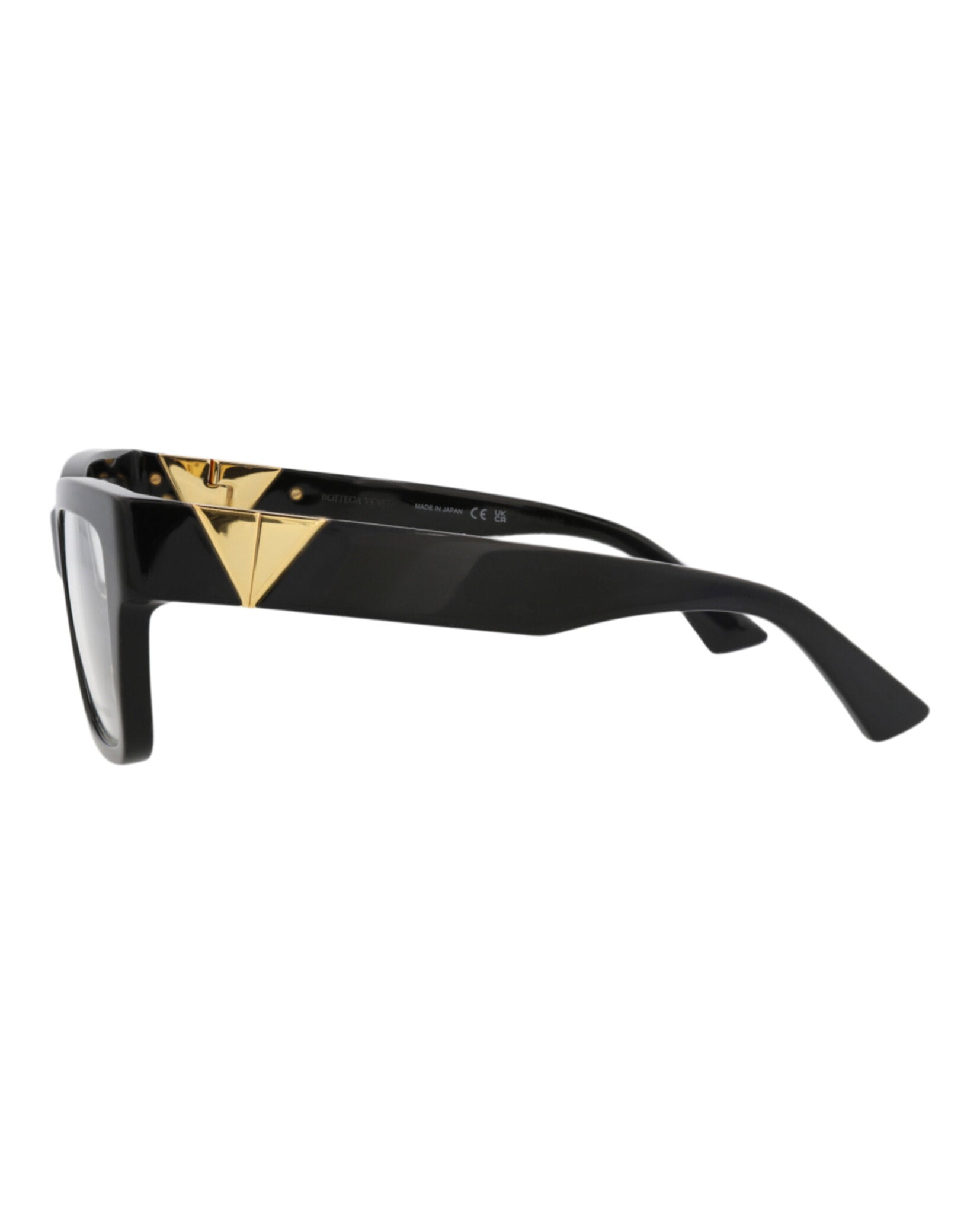 Bottega Veneta Bottega Veneta Womens Square/Rectangle Black Black Transparent Fashion Designer Eyewear