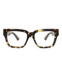 Bottega Veneta Womens Square/Rectangle Havana Havana Transparent Fashion Designer Eyewear