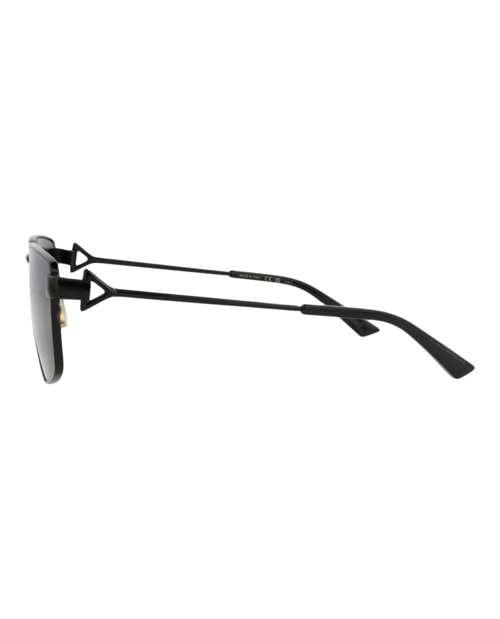 Bottega Veneta Bottega Veneta Womens Square/Rectangle Black Black Grey Fashion Designer Eyewear