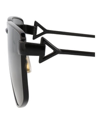 Bottega Veneta Bottega Veneta Womens Square/Rectangle Black Black Grey Fashion Designer Eyewear