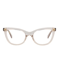 Bottega Veneta Bottega Veneta Womens Cat Eye Nude Nude Transparent Fashion Designer Eyewear