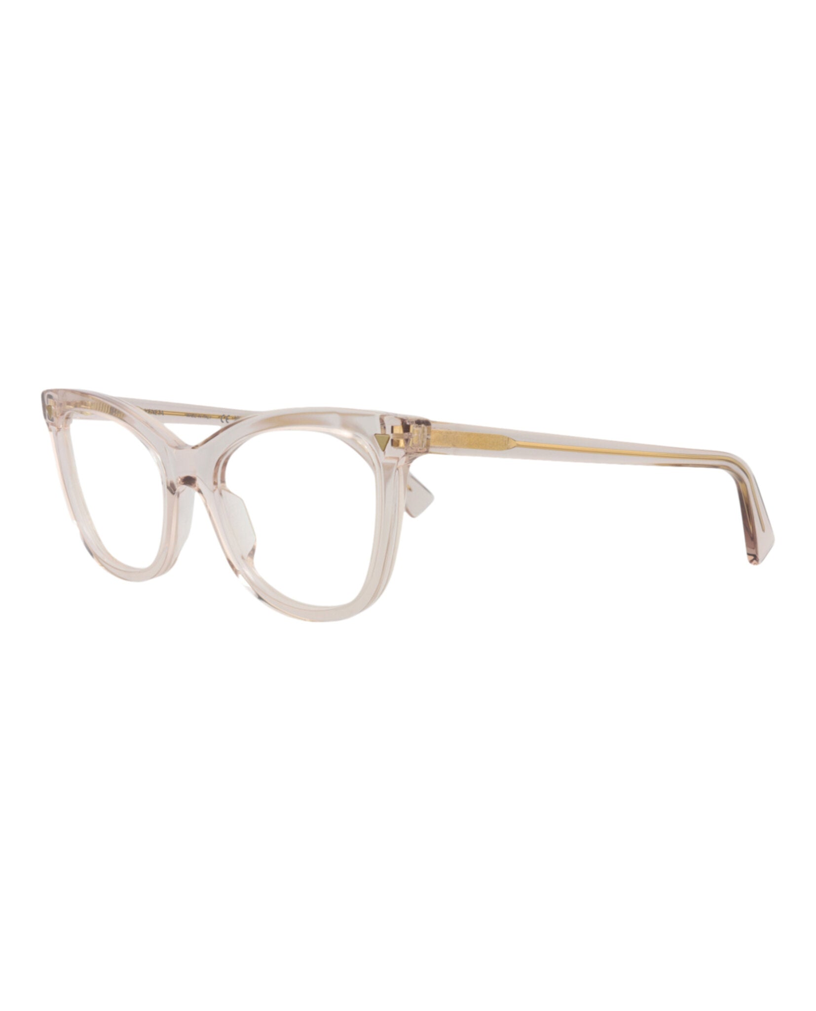 Bottega Veneta Bottega Veneta Womens Cat Eye Nude Nude Transparent Fashion Designer Eyewear