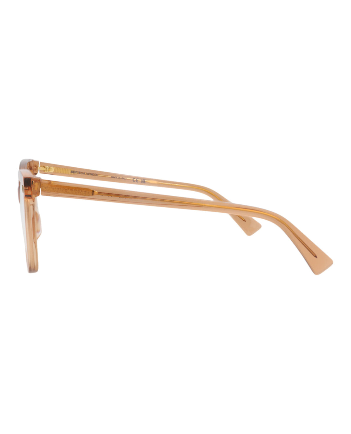 Bottega Veneta Womens Cat Eye Brown Brown Transparent Fashion Designer Eyewear