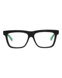 Bottega Veneta Mens Square/Rectangle Black Black Transparent Fashion Designer Eyewear